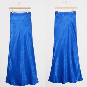 NWT Anthro | Hutch Isla Satin Maxi Skirt XS Petite